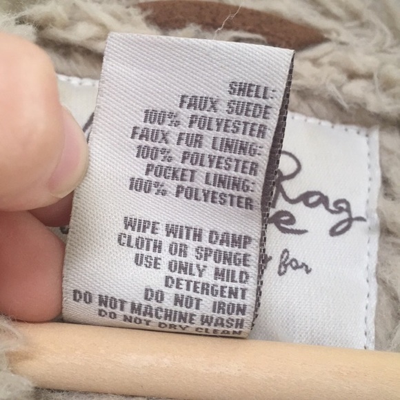 American Rag Macy’s Brown Faux Suede Fur Jacket - Picture 8 of 8